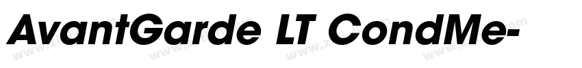 AvantGarde LT CondMe字体转换